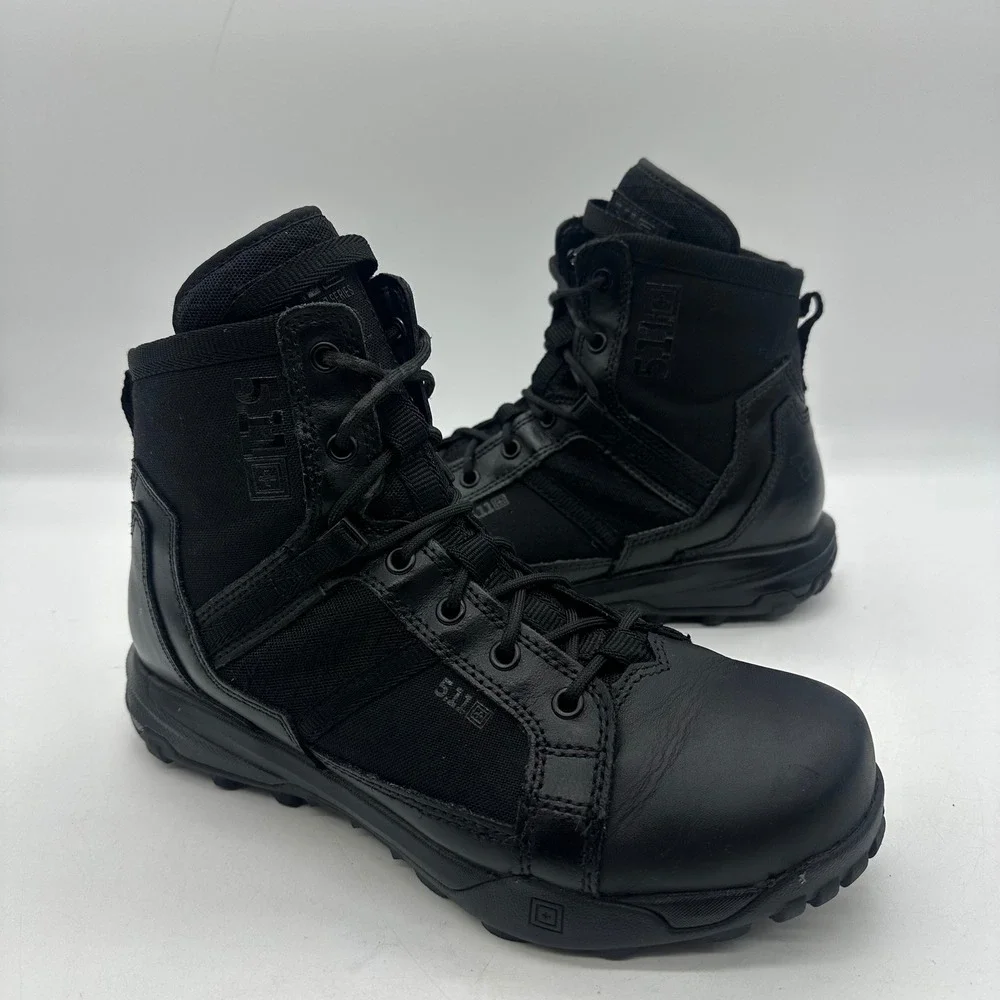 5.11 Tactical 12439ABR Mens Size 9 Black Leather Duty Work A/T 6